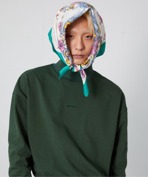 FEKETE（フェケテ）の「FEKETE MADE HI-NECK LOGO SWEATSHIRT (SET-UP)（スウェット・メンズ・ブラック/グリーン・FREE）」の6枚目の写真