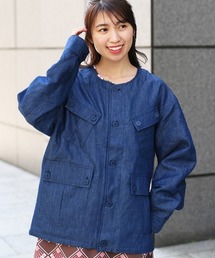 チチカカ | 【ユニセックス】ノーカラーミリタリージャケット(ノーカラージャケット)