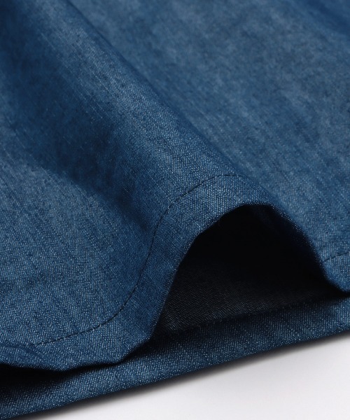 チチカカ（チチカカ）の「【ユニセックス】ノーカラーミリタリージャケット（ノーカラージャケット・メンズ・カーキ/インディゴブルー・MEDIUM/LARGE）」の17枚目の写真