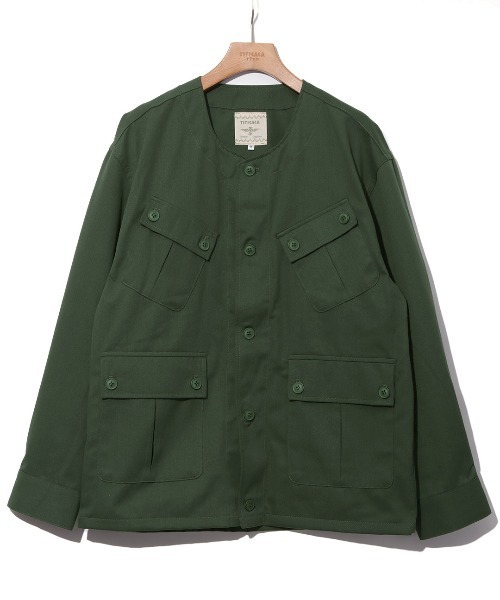 チチカカ（チチカカ）の「【ユニセックス】ノーカラーミリタリー