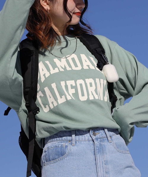 Champion（チャンピオン）の「【Champion】カレッジプリントロンＴ（Tシャツ/カットソー・レディース・ダークグレー/ホワイト/グリーン・M/L）」の14枚目の写真