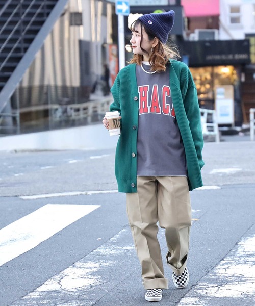 Champion（チャンピオン）の「【Champion】カレッジプリントロンＴ（Tシャツ/カットソー・レディース・ダークグレー/ホワイト/グリーン・M/L）」の17枚目の写真