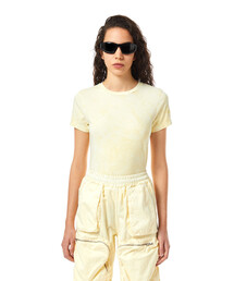 DIESEL | レディース Tシャツ クルーネック 半袖 製品染め(Tシャツ/カットソー)