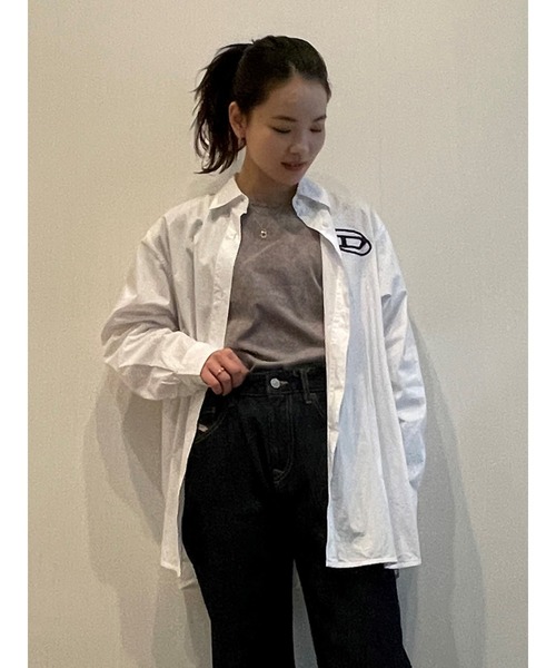 DIESEL(ディーゼル)の「レディース Tシャツ クルーネック 半袖 製品染め(Tシャツ/カットソー・レディース・パープル/オレンジ/イエロー・SMALL/LARGE/MEDIUM/X-LARGE)」の13枚目の写真