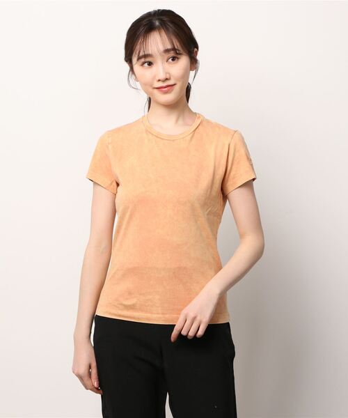 DIESEL(ディーゼル)の「レディース Tシャツ クルーネック 半袖 製品染め(Tシャツ/カットソー・レディース・パープル/オレンジ/イエロー・SMALL/LARGE/MEDIUM/X-LARGE)」の15枚目の写真