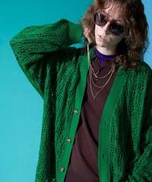 ENDER PRODUCTS | ビッグシルエット レース編みVネックニットカーディガン 2022 SPRING 【ENDER PRODUCTS/エンダープロダクツ】(カーディガン/ボレロ)