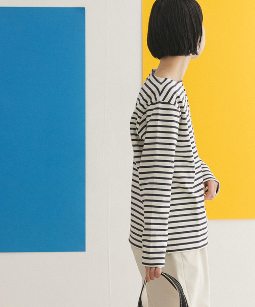 FORK&SPOON(フォークアンドスプーン)の「FORK&SPOON ボートネックボーダー(Tシャツ/カットソー・レディース・グリーン系その他/ブルー系その他/ホワイト系その他/ブラック系その他・1/2)」の12枚目の写真