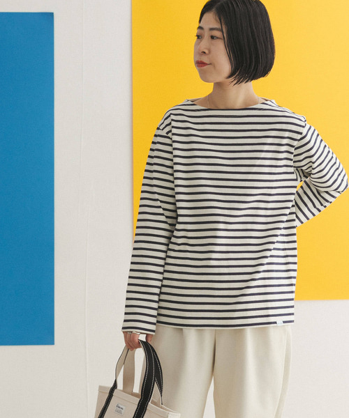 FORK&SPOON(フォークアンドスプーン)の「FORK&SPOON ボートネックボーダー(Tシャツ/カットソー・レディース・グリーン系その他/ブルー系その他/ホワイト系その他/ブラック系その他・1/2)」の14枚目の写真