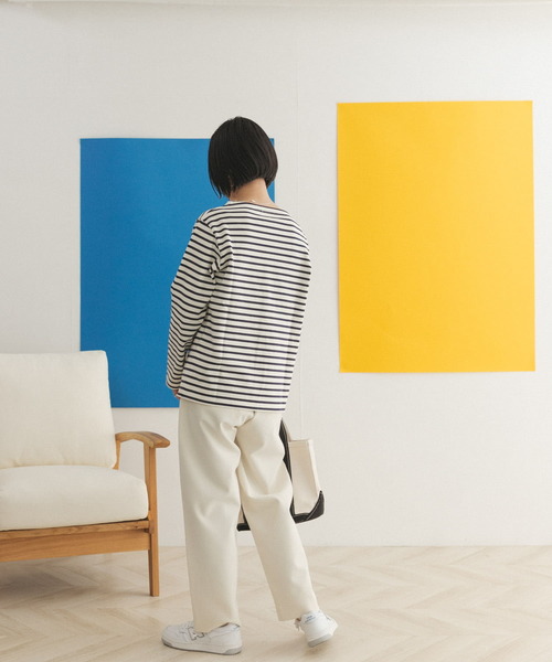 FORK&SPOON(フォークアンドスプーン)の「FORK&SPOON ボートネックボーダー(Tシャツ/カットソー・レディース・グリーン系その他/ブルー系その他/ホワイト系その他/ブラック系その他・1/2)」の16枚目の写真