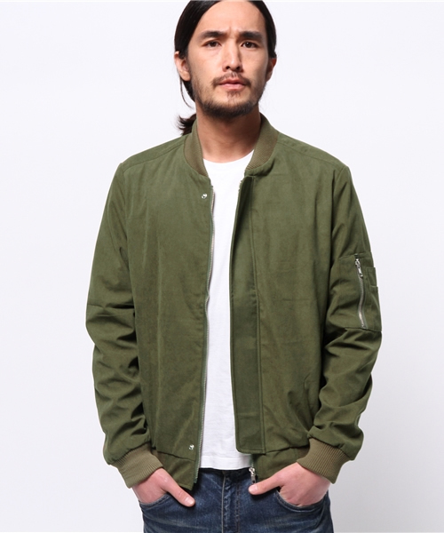 WEGO(ウィゴー)の「WEGO/フライフロントMA-1(ミリタリージャケット・メンズ・ブラック/カーキ・MEDIUM/LARGE)」の9枚目の写真