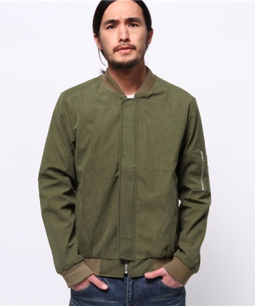 WEGO(ウィゴー)の「WEGO/フライフロントMA-1(ミリタリージャケット・メンズ・ブラック/カーキ・MEDIUM/LARGE)」の14枚目の写真