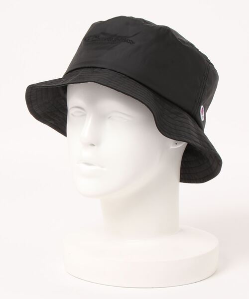 Champion（チャンピオン）の「Champion/チャンピオン タフタバケットハット（ハット・メンズ・ブラック/ベージュ/ネイビー/ラベンダー・58cm）」の2枚目の写真