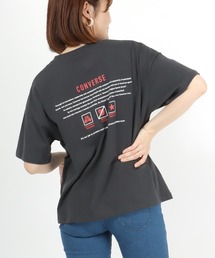 CONVERSE（コンバース）の「CONVERSE(コンバース)メッセージバックプリントワイドTシャツ（Tシャツ/カットソー）」