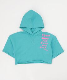 DIESEL（ディーゼル）の「DIESEL KID ジュニア スウェット フーディー パーカー ショート丈 オーバーサイズ プリント（パーカー・キッズ）」