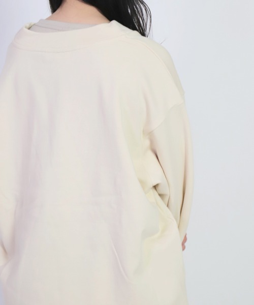 ARTEPOVERA（アルテポーヴェラ）の「[ARTE POVERA] 21sp10 30/裏毛 Vネック８分袖トレーナー（Tシャツ/カットソー・レディース・ホワイト系その他・FREE）」の6枚目の写真
