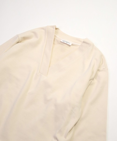 ARTEPOVERA（アルテポーヴェラ）の「[ARTE POVERA] 21sp10 30/裏毛 Vネック８分袖トレーナー（Tシャツ/カットソー・レディース・ホワイト系その他・FREE）」の10枚目の写真