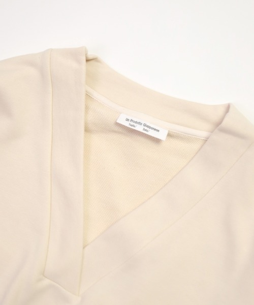 ARTEPOVERA（アルテポーヴェラ）の「[ARTE POVERA] 21sp10 30/裏毛 Vネック８分袖トレーナー（Tシャツ/カットソー・レディース・ホワイト系その他・FREE）」の11枚目の写真