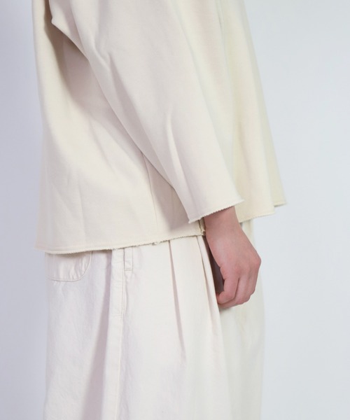 ARTEPOVERA（アルテポーヴェラ）の「[ARTE POVERA] 21sp10 30/裏毛 Vネック８分袖トレーナー（Tシャツ/カットソー・レディース・ホワイト系その他・FREE）」の7枚目の写真