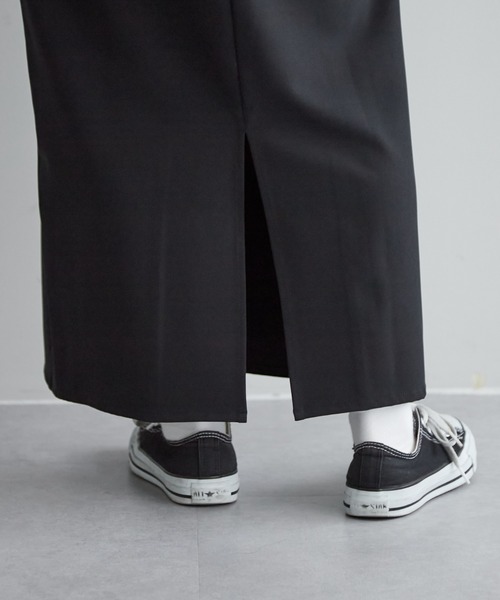 DISCOAT（ディスコート）の「ハイウエストナロースカート（スカート・レディース・ブラック/ライトグレー/オレンジ/グリーン・FREE）」の16枚目の写真