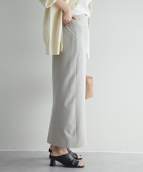 DISCOAT（ディスコート）の「ハイウエストナロースカート（スカート・レディース・ブラック/ライトグレー/オレンジ/グリーン・FREE）」の21枚目の写真