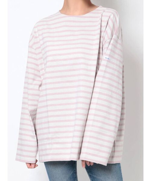 ORCIVAL（オーシバル）の「B243_CREW NECK L/S P.O.（Tシャツ/カットソー・レディース・グリーン/ピンク/イエロー/レッド/ネイビー・FREE）」の5枚目の写真