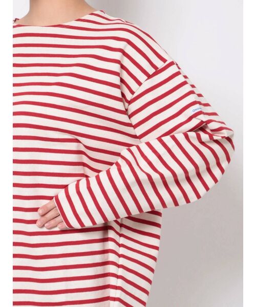 ORCIVAL（オーシバル）の「B243_CREW NECK L/S P.O.（Tシャツ/カットソー・レディース・グリーン/ピンク/イエロー/レッド/ネイビー・FREE）」の19枚目の写真