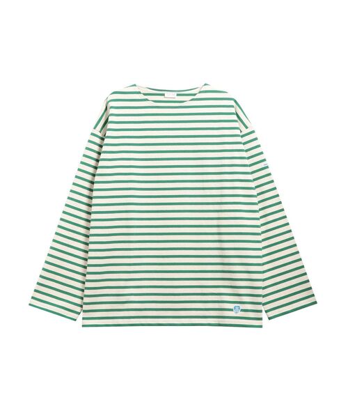 ORCIVAL（オーシバル）の「B243_CREW NECK L/S P.O.（Tシャツ/カットソー・レディース・グリーン/ピンク/イエロー/レッド/ネイビー・FREE）」の10枚目の写真