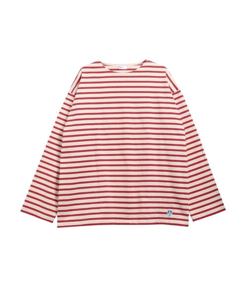 ORCIVAL（オーシバル）の「B243_CREW NECK L/S P.O.（Tシャツ/カットソー・レディース・グリーン/ピンク/イエロー/レッド/ネイビー・FREE）」の8枚目の写真