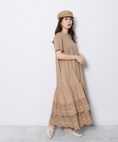 Re.Verofonna（ヴェロフォンナ）の「カットワークTシャツワンピース