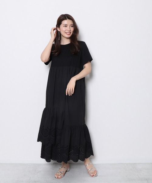 Re.Verofonna（ヴェロフォンナ）の「カットワークTシャツワンピース