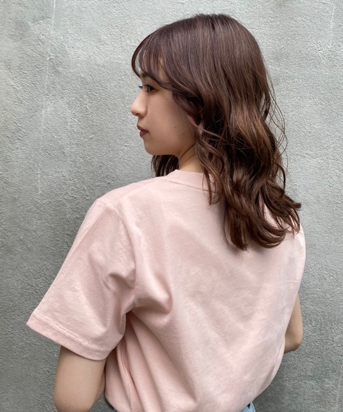 one after another NICE CLAUP（ワンアフターアナザーナイスクラップ）の「ロゴ刺しゅうTee（Tシャツ/カットソー・レディース・オフホワイト/ピンク/オートミール/ブラック・FREE）」の14枚目の写真