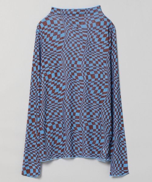 JEANASIS（ジーナシス）の「ウェーブキカメッシュプルオーバーLS/285272（Tシャツ/カットソー・レディース・グレー系その他/ベージュ系その他/ブルー系その他・FREE）」の3枚目の写真