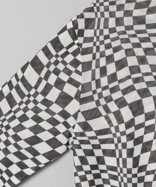 JEANASIS（ジーナシス）の「ウェーブキカメッシュプルオーバーLS/285272（Tシャツ/カットソー・レディース・グレー系その他/ベージュ系その他/ブルー系その他・FREE）」の12枚目の写真