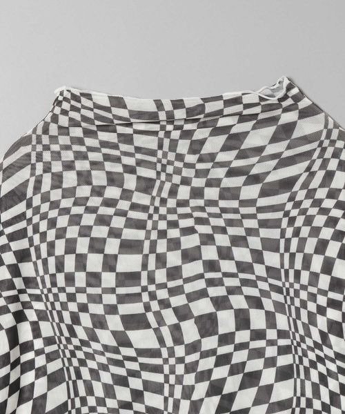 JEANASIS（ジーナシス）の「ウェーブキカメッシュプルオーバーLS/285272（Tシャツ/カットソー・レディース・グレー系その他/ベージュ系その他/ブルー系その他・FREE）」の7枚目の写真