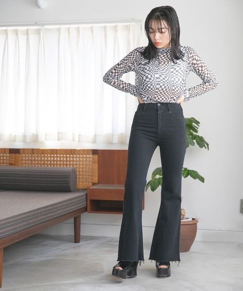 JEANASIS（ジーナシス）の「ウェーブキカメッシュプルオーバーLS/285272（Tシャツ/カットソー・レディース・グレー系その他/ベージュ系その他/ブルー系その他・FREE）」の19枚目の写真