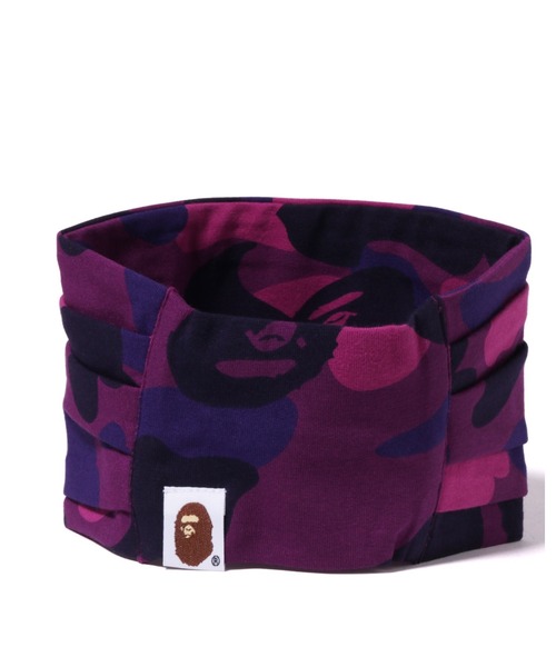 A BATHING APE（アベイシングエイプ）の「COLOR CAMO HEADBAND L（ヘアバンド・レディース・パープル/ピンク・FREE）」の3枚目の写真