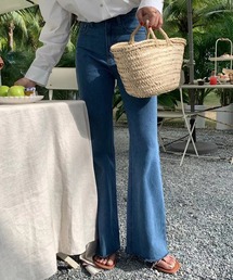 Leja | 【LEJA】裾フレアデニムパンツ(デニムパンツ)