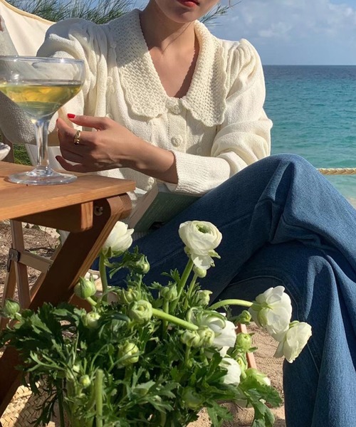 Leja（レジャ）の「【LEJA】裾フレアデニムパンツ（デニムパンツ・レディース・ブルー・MEDIUM/SMALL）」の4枚目の写真