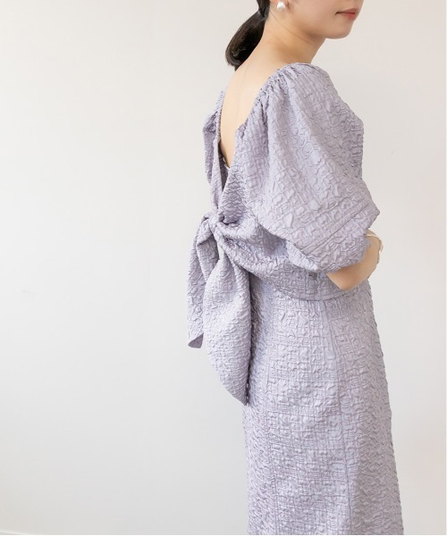 RANDA(ランダ)の「ノットデザインブラウスセットワンピース(ワンピース・レディース・ベージュ/カーキ/ブルー/パープル・1/0)」の20枚目の写真