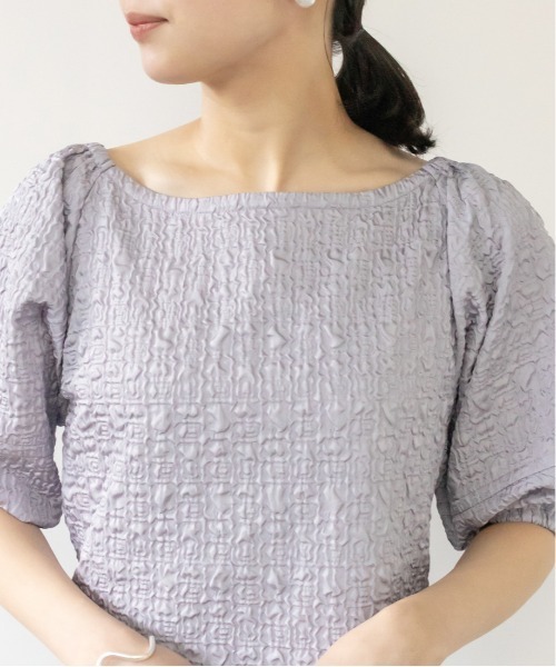 RANDA(ランダ)の「ノットデザインブラウスセットワンピース(ワンピース・レディース・ベージュ/カーキ/ブルー/パープル・1/0)」の5枚目の写真