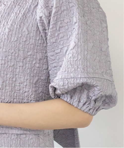 RANDA(ランダ)の「ノットデザインブラウスセットワンピース(ワンピース・レディース・ベージュ/カーキ/ブルー/パープル・1/0)」の6枚目の写真