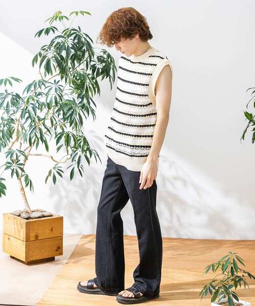 HEYUMM(ヘユム)の「カラフルスカシアミニットベスト(ベスト・レディース・ブラック/ピンク/グリーン・ONE)」の8枚目の写真