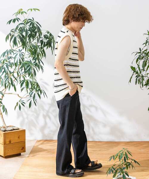 HEYUMM(ヘユム)の「カラフルスカシアミニットベスト(ベスト・レディース・ブラック/ピンク/グリーン・ONE)」の10枚目の写真