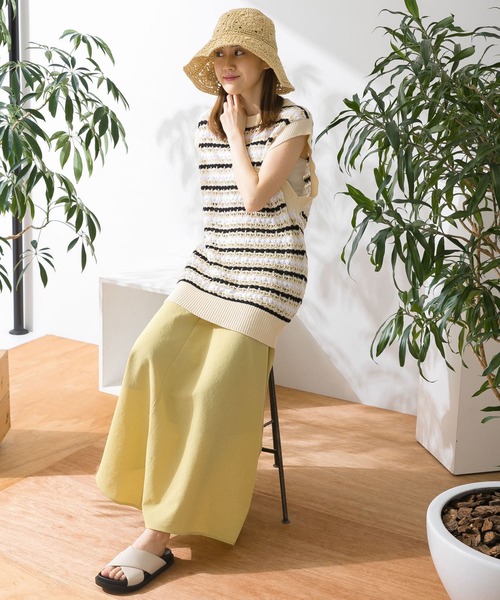 HEYUMM(ヘユム)の「カラフルスカシアミニットベスト(ベスト・レディース・ブラック/ピンク/グリーン・ONE)」の13枚目の写真