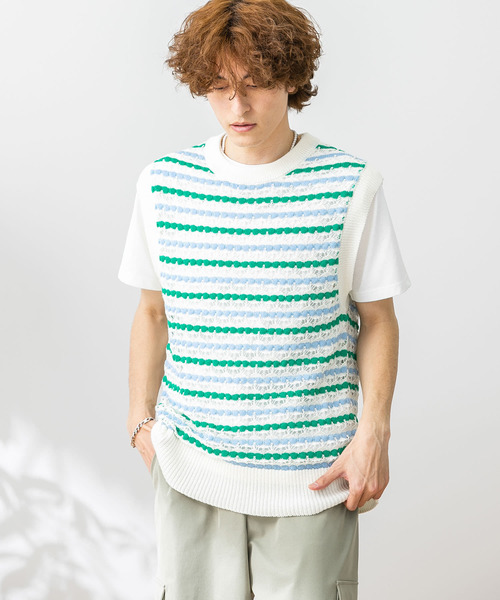 HEYUMM(ヘユム)の「カラフルスカシアミニットベスト(ベスト・レディース・ブラック/ピンク/グリーン・ONE)」の14枚目の写真