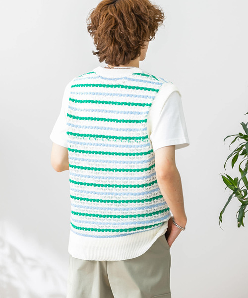 HEYUMM(ヘユム)の「カラフルスカシアミニットベスト(ベスト・レディース・ブラック/ピンク/グリーン・ONE)」の15枚目の写真