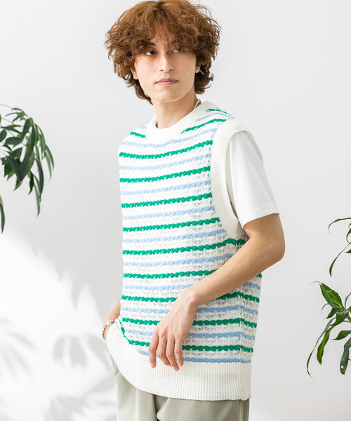 HEYUMM(ヘユム)の「カラフルスカシアミニットベスト(ベスト・レディース・ブラック/ピンク/グリーン・ONE)」の16枚目の写真