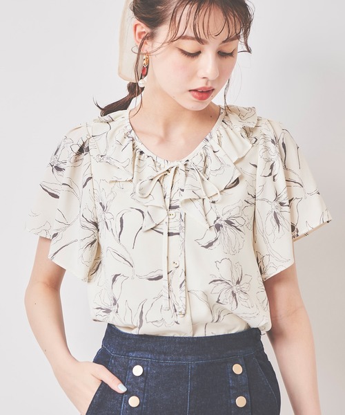 SET(セット)の「《WEB限定》フラワーシアーセットアップ(ワンピース・レディース・ブラック/ピンク/オフホワイト・38/36)」の16枚目の写真