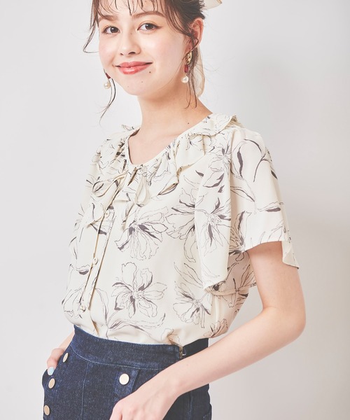 SET(セット)の「《WEB限定》フラワーシアーセットアップ(ワンピース・レディース・ブラック/ピンク/オフホワイト・38/36)」の15枚目の写真