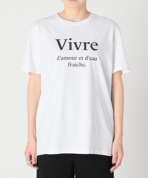 AP STUDIO（エーピーストゥディオ）の「【Les Petits Basics / ル ベーシック】Vivre Tシャツ（Tシャツ/カットソー・レディース・ホワイト・FREE）」の16枚目の写真